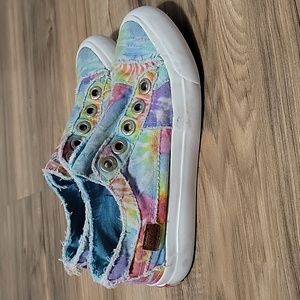 Blowfish distressed slip on sneakers